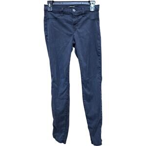 J Brand Women Pants Size 27 Black Super Skinny Stretch Dark Wash Cotton Blend